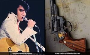 Read more about the article Rare Elvis Presley-Owned Gun to Command Auction Stage, Potential Bid of Rs 74 Lakh